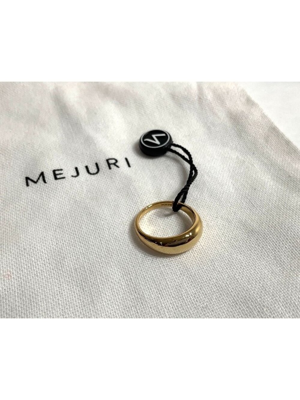 Mejuri Thin Dome Ring in 18k Gold Vermeil